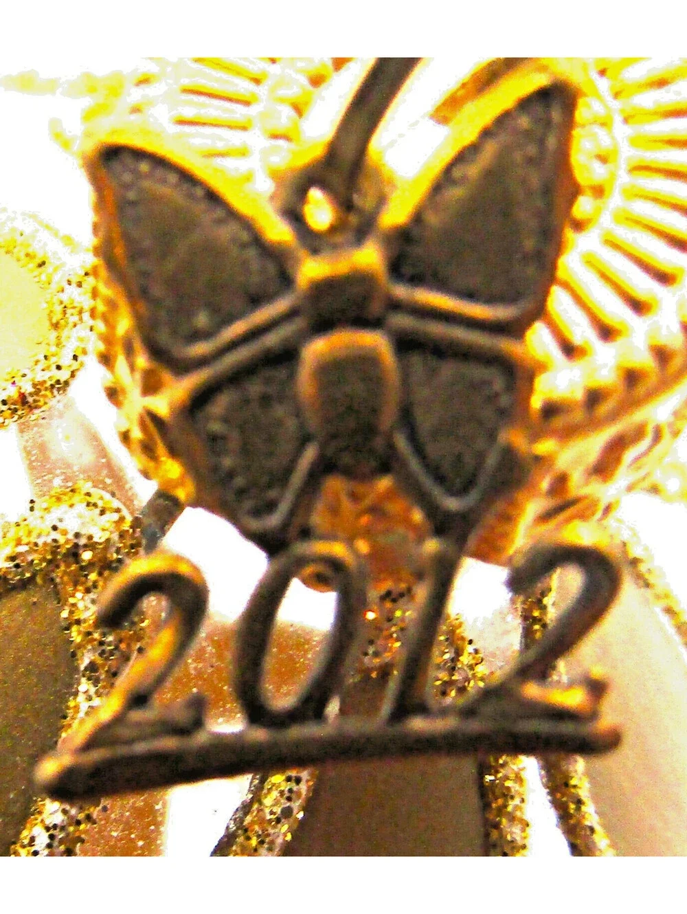 Neiman Marcus 2012 Intricate Fabergé-inspired Egg Shaped Glass Ornament